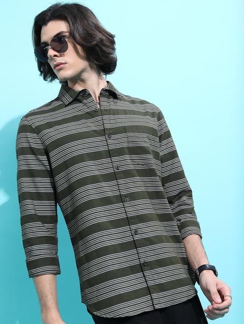 men striped casual shirt - 21488583 - Very Small Image - 1
