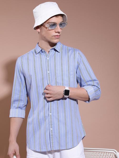 men striped casual shirt - 21488614 - Very Small Image - 1