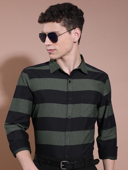 men striped casual shirt - 21488633 - Very Small Image - 1