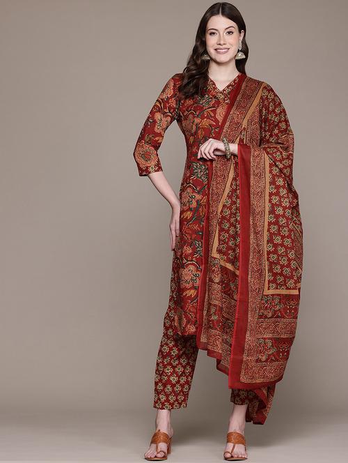 women kurta pant set with dupatta - 21489088 - Very Small Image - 1