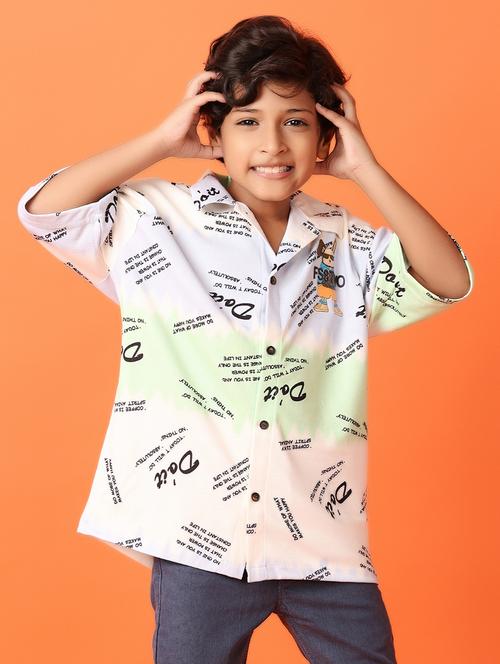 boys multi coloured cotton shirt - 21489257 - Very Small Image - 1
