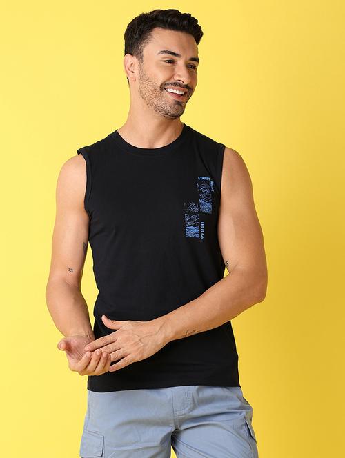 men navy blue solid vest - 21490197 - Very Small Image - 1