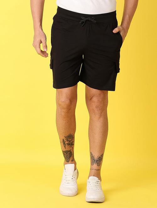 men solids mid rise shorts - 21490646 - Very Small Image - 1
