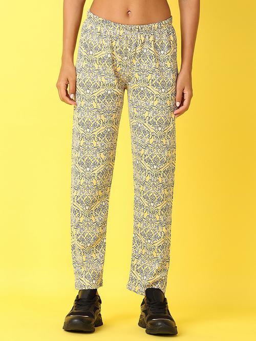 women yellow cotton pajama - 21490654 - Very Small Image - 1