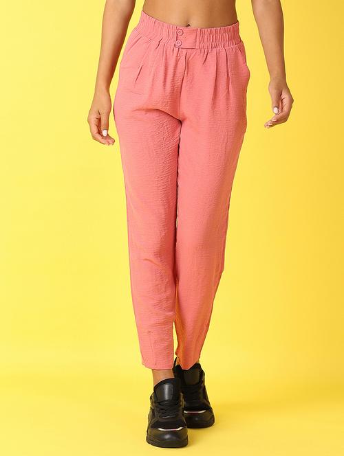 women pink self-designed trouser - 21491551 - Very Small Image - 1