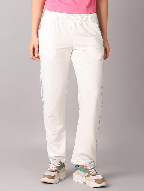 women off-white tapered track pant - 21491997 - Very Small Image - 1
