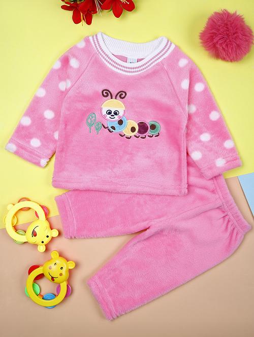 girls pink self-designed full-length set - 21492046 - Very Small Image - 1