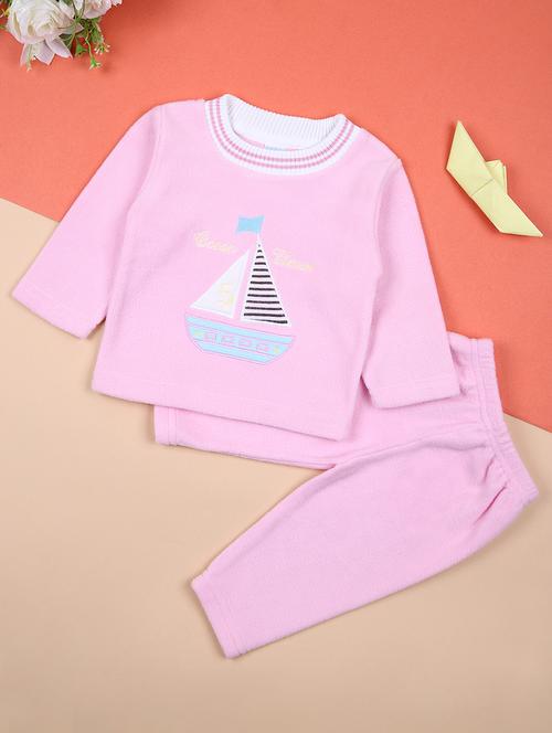 girls pink self-designed full-length set - 21492342 - Very Small Image - 1