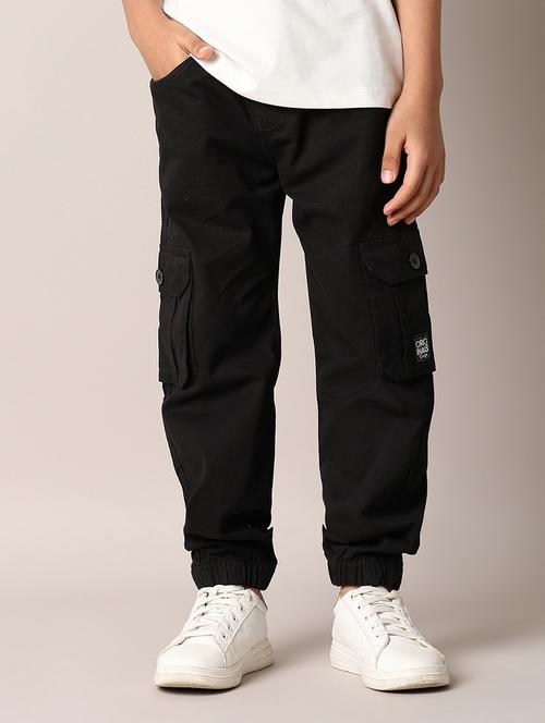 boys black plain cargo - 21492778 - Very Small Image - 1