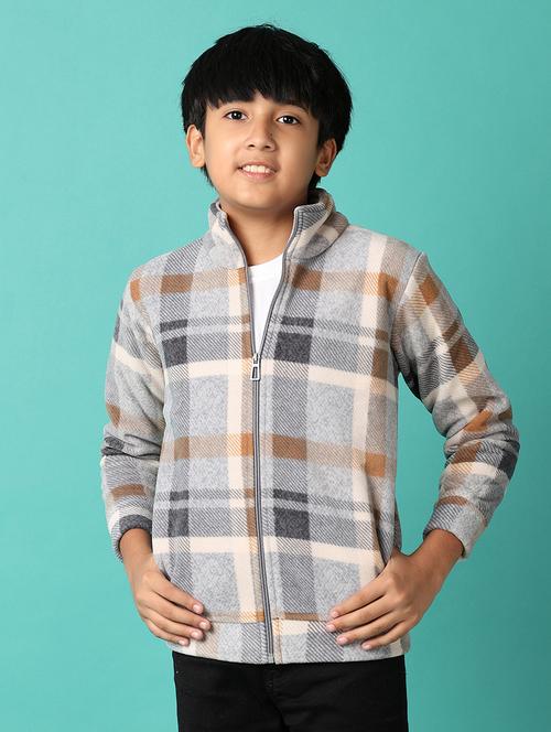 boys grey cotton all over print sweatshirt - 21493231 - Very Small Image - 1