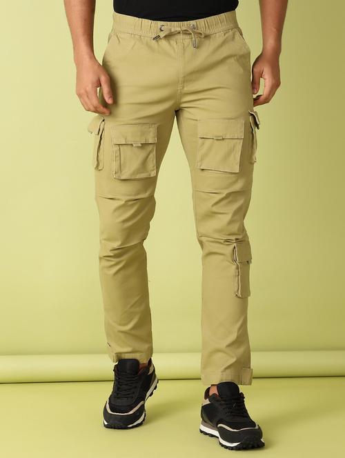 men mid rise solid cargo - 21493238 - Very Small Image - 1