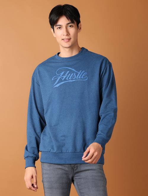men long sleeve chest printed sweatshirt - 21493252 - Very Small Image - 1