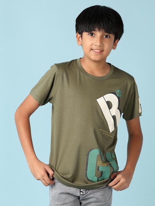 boys placement printed round neck t-shirt - 21493945 - Very Small Image - 1