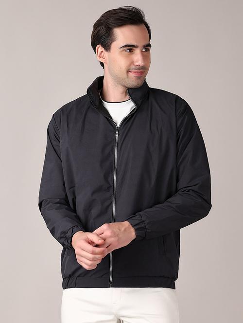 men solid long sleeve regular jacket - 21494029 - Very Small Image - 1