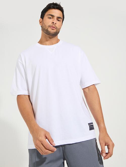 men solid white cotton t-shirt - 21494273 - Very Small Image - 1