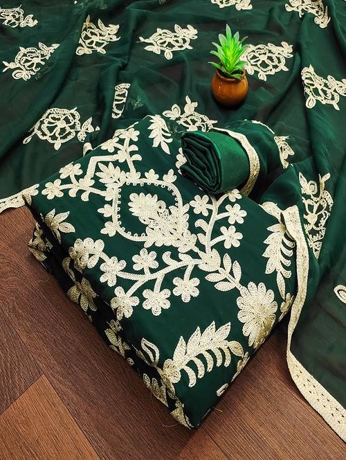 women embroidered unstitched suit set - 21494616 - Very Small Image - 1