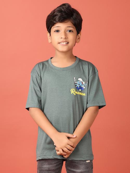 boys printed round neck t-shirt - 21495357 - Very Small Image - 1