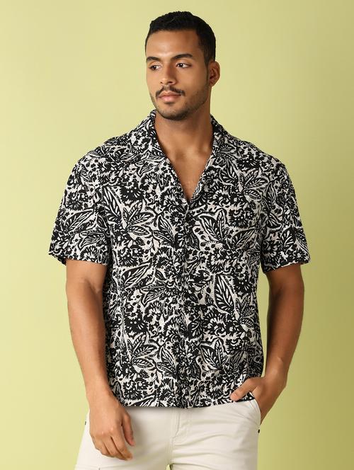 men collared printed casual shirt - 21495457 - Very Small Image - 1