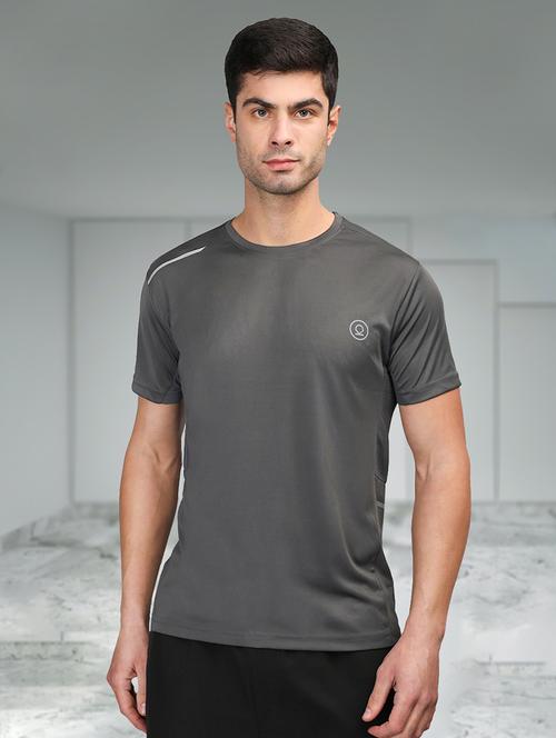 men solid active wear t-shirt - 21498271 - Very Small Image - 1