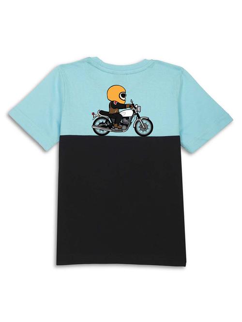 kids black cotton blend t-shirt - 21498523 - Very Small Image - 1