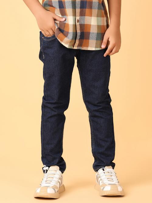 boys dark blue plain jean - 21498687 - Very Small Image - 1