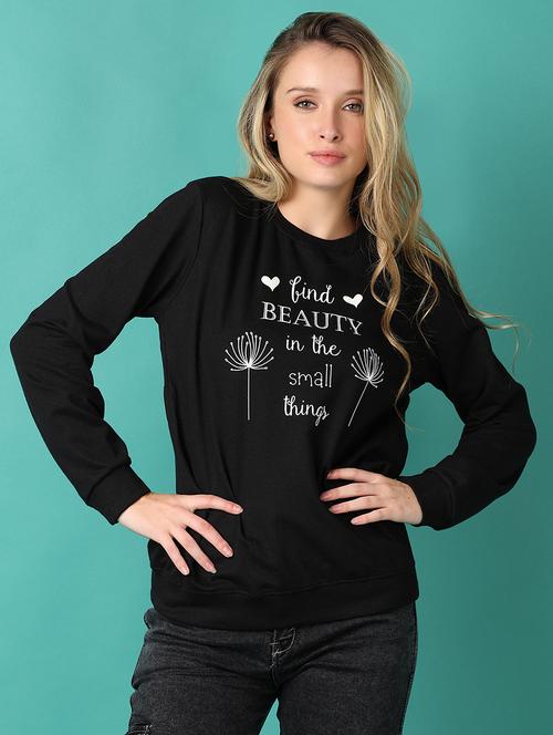women front print long sleeve sweatshirt - 21498778 - Very Small Image - 1