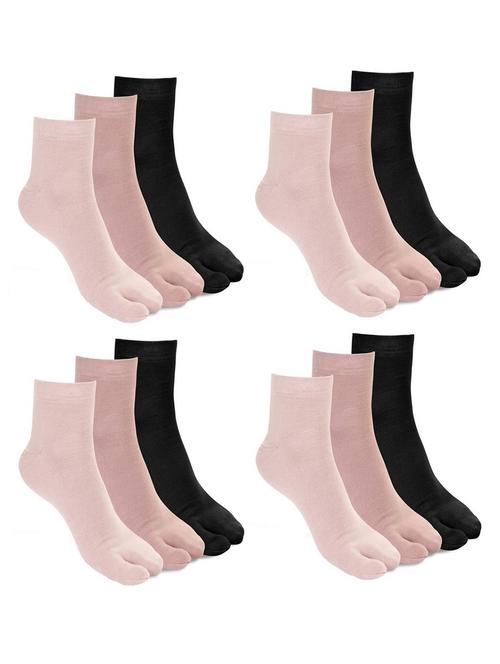 women pack of 12 toe seperator socks - 21499260 - Very Small Image - 1