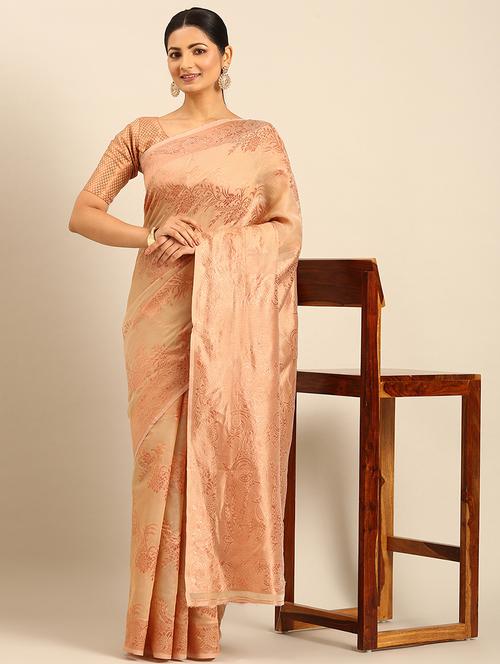 women self design banarasi saree with blouse - 21500017 - Very Small Image - 1