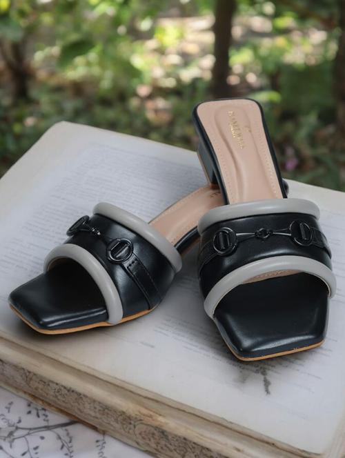 grey synthetic slip on sandals - 21500489 - Very Small Image - 1