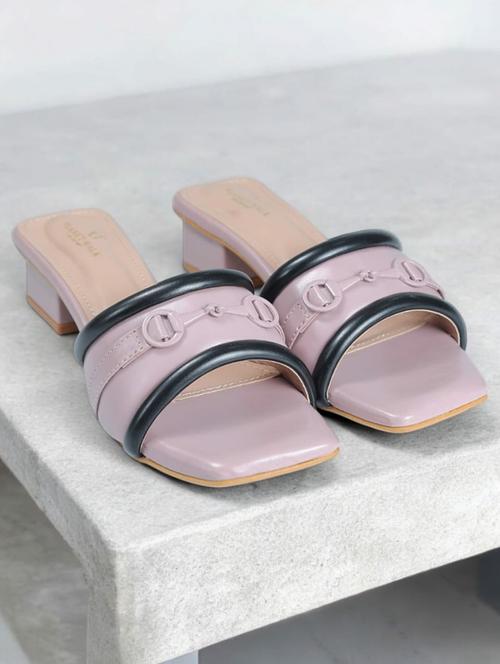 pink synthetic slip on sandals - 21500490 - Very Small Image - 1