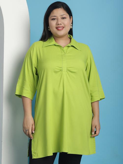 green solid regular top - 21501075 - Very Small Image - 1