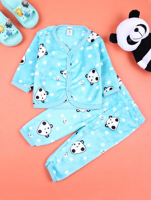 kids printed full length twin set - 21501904 - Very Small Image - 1