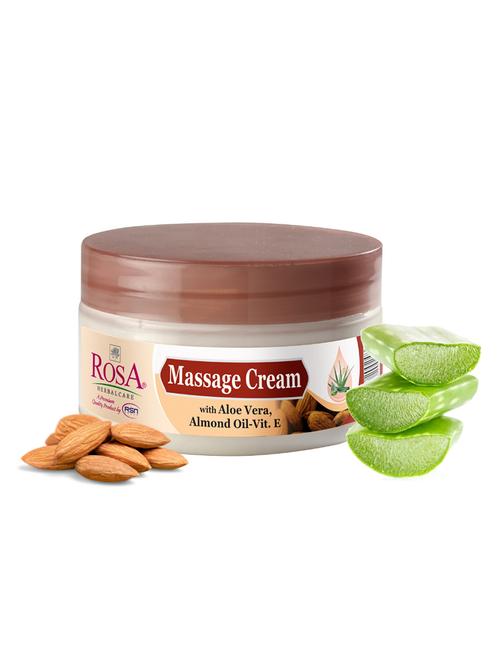 Rosa Massage Cream With Aloe Vera , Almond & Vitamin -e - 21502371 - Very Small Image - 1