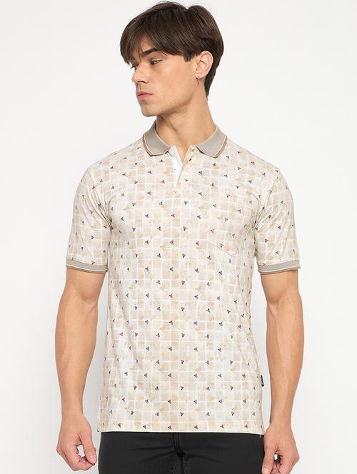 men polo neck printed t-shirt - 21502606 - Very Small Image - 1