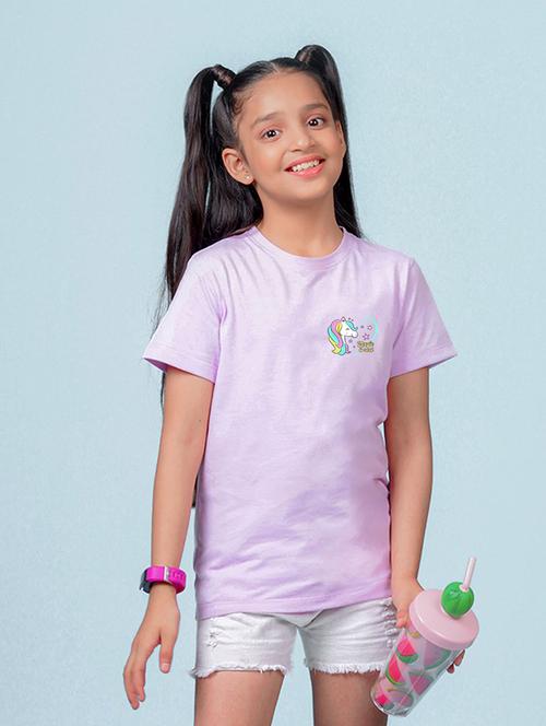 girls cute character printed round neck tee - 21503851 - Very Small Image - 1