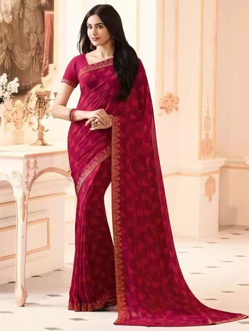 women self-designed bordered saree - 21504747 - Very Small Image - 1