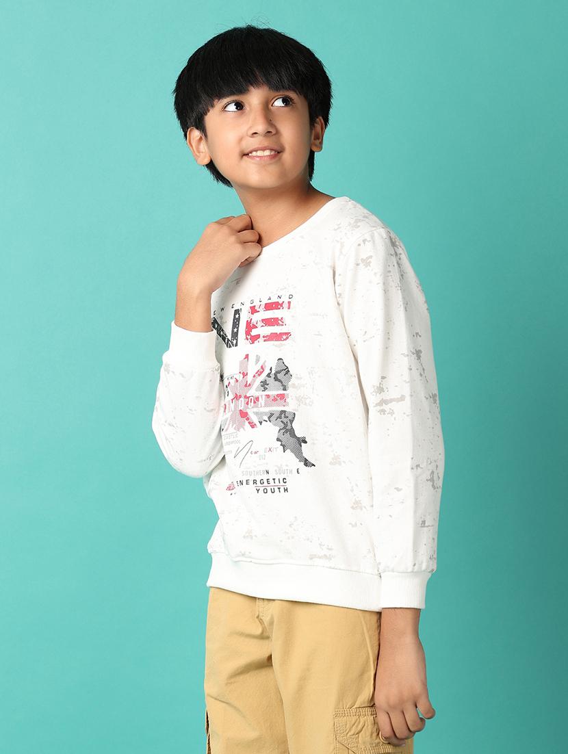 boys front print long sleeve sweatshirt - 21505480 - Zoom Image - 2