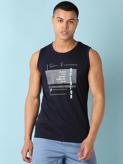 men round neck front print t-shirt - 21505640 - Very Small Image - 1