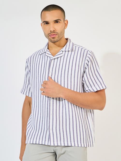 women white stripes casual shirt - 21505959 - Very Small Image - 1