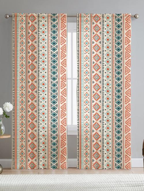 multi coloured printed curtains - 21506227 - Very Small Image - 1