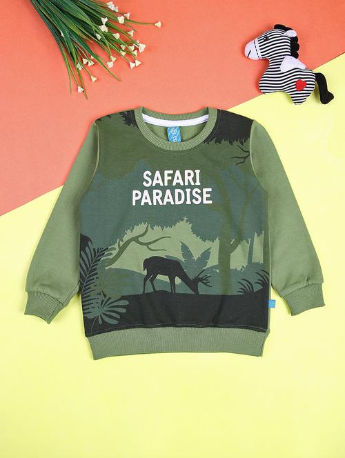 kids front print long sleeve sweatshirt - 21507650 - Very Small Image - 1