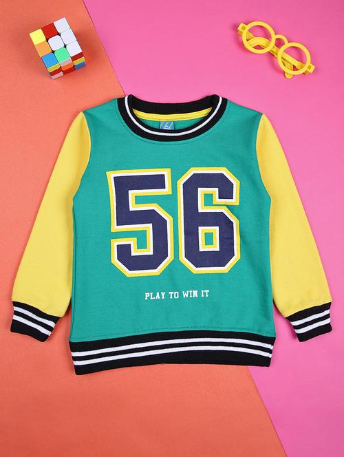 kids color block long sleeve sweatshirt - 21507651 - Very Small Image - 1