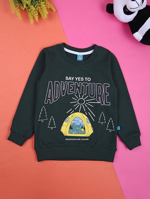 kids front print long sleeve sweatshirt - 21507652 - Very Small Image - 1