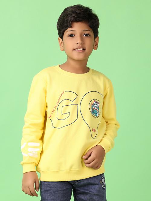 boys front print long sleeve sweatshirt - 21507659 - Very Small Image - 1