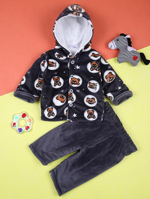 kids winter wear full length twin set - 21507742 - Very Small Image - 1