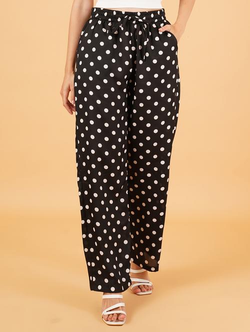 women black polyester palazzo - 21508290 - Very Small Image - 1