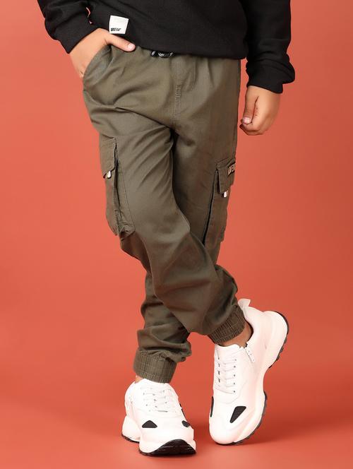 boys solid mid rise cargo - 21508504 - Very Small Image - 1