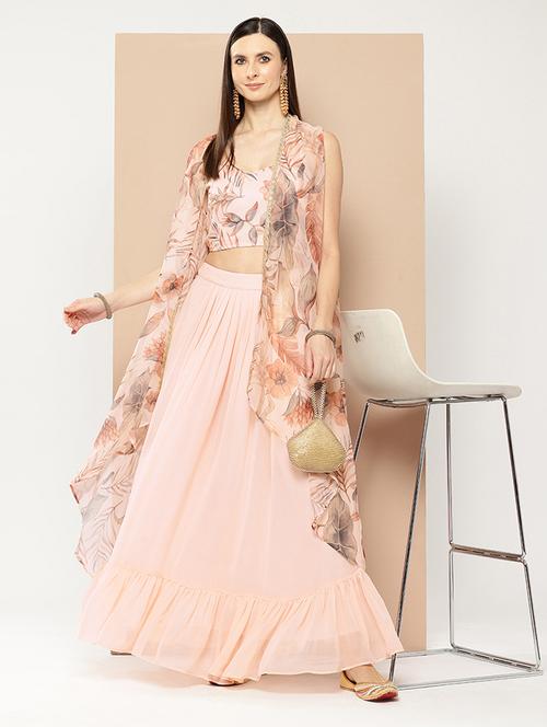 women floral sleeveless fusion set - 21508847 - Very Small Image - 1