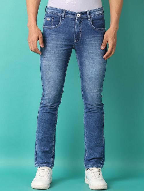 men mid rise slim fit plain jeans - 21508973 - Very Small Image - 1