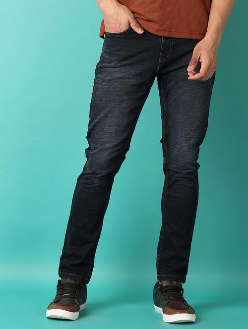 men blue plain jeans - 21509092 - Very Small Image - 1